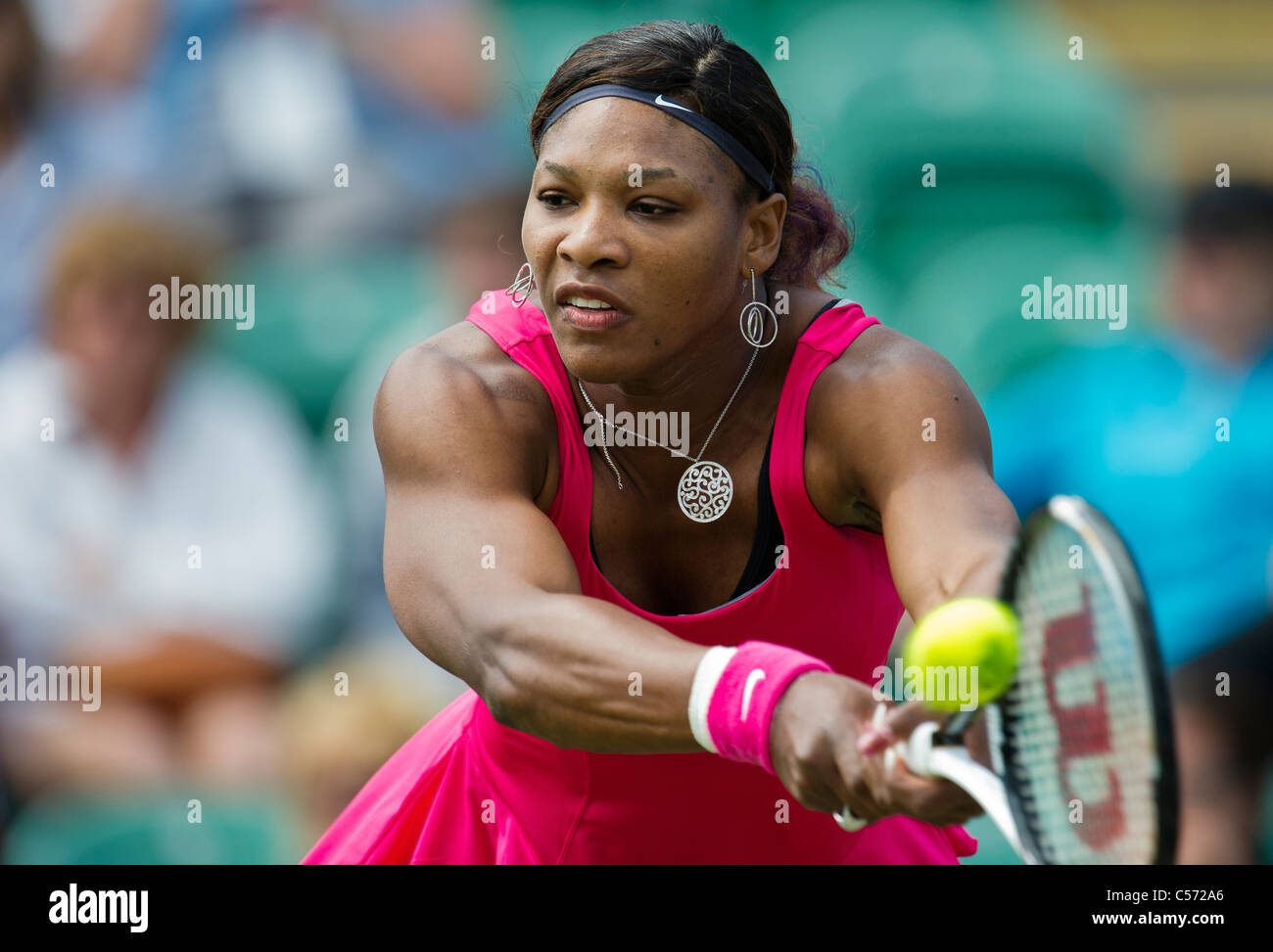 Aegon torneo internacional de tenis 2011, Eastbourne, East Sussex. Serena Williams de Estados Unidos. Foto de stock