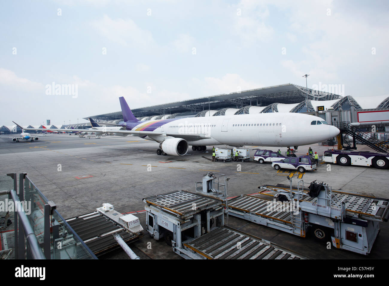 Aeropuerto en Tailandia Foto de stock