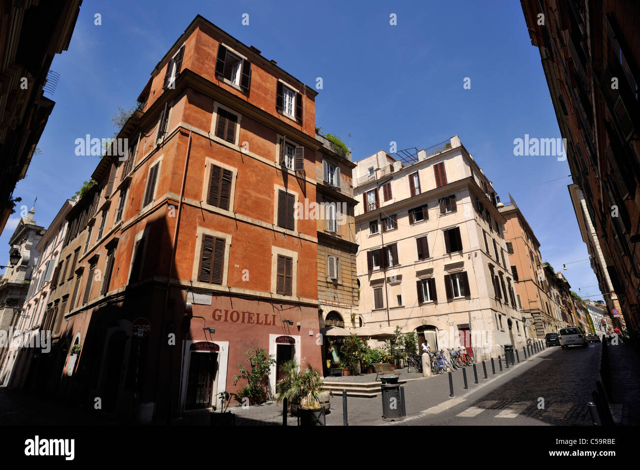 Italia, Roma, barrio de Monti, Via dell'angeletto Foto de stock