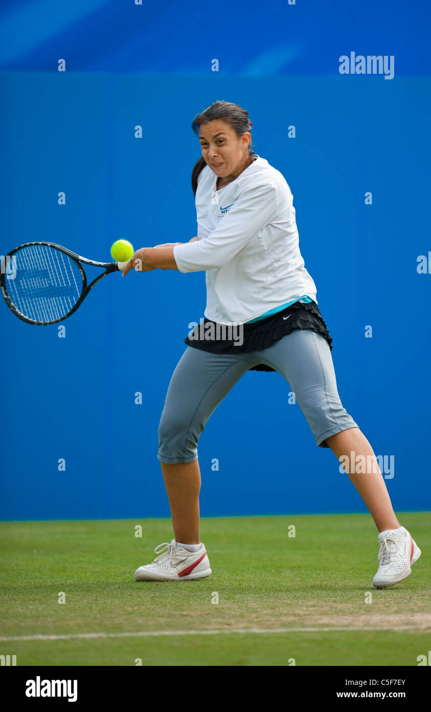 Marion Bartolli de Francia en acción. Foto de stock