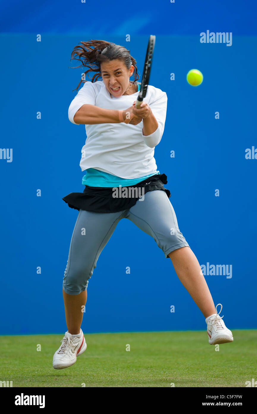 Marion Bartolli de Francia en acción. Foto de stock