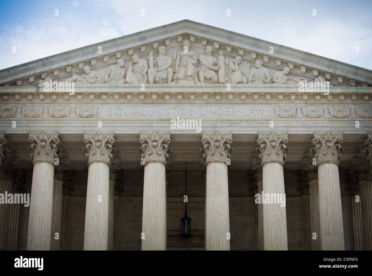 El Tribunal Supremo de los Estados Unidos edificio a 1 Primer Street NE, Washington D.C., EE.UU. Foto de stock