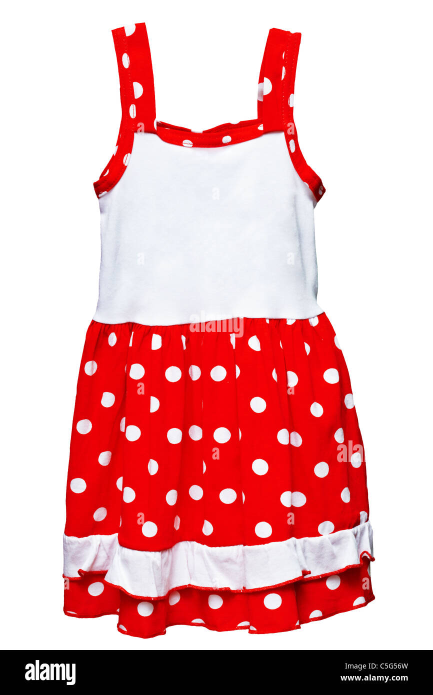 Traje de lunares rojos pequeños para niñas aislado sobre fondo blanco Fotografía de stock - Alamy Traje de lunares rojos pequeños para niñas aislado sobre fondo blanco Fotografía de stock - Alamy