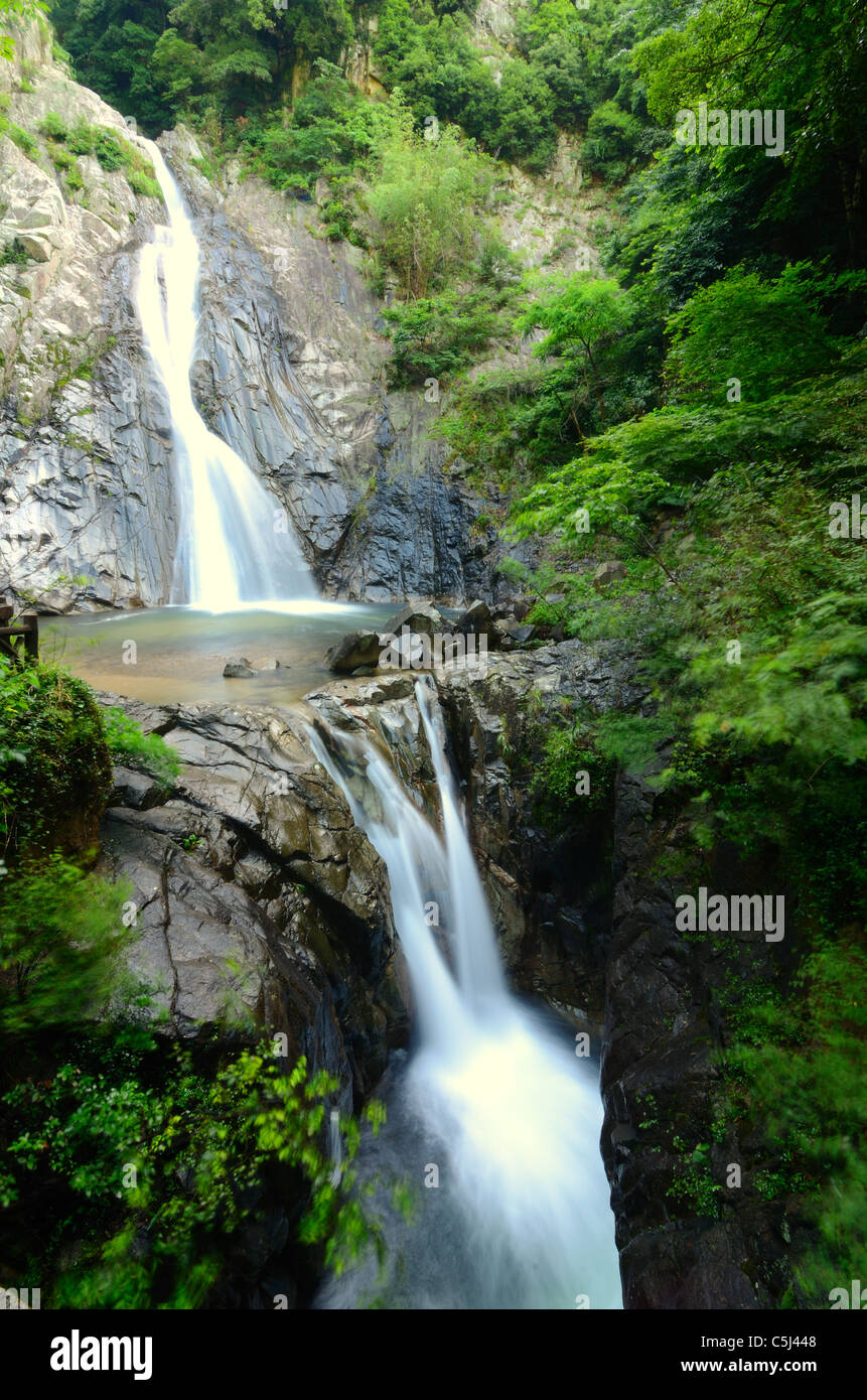 Nunobiki Falls en Kobe, Japón. Foto de stock