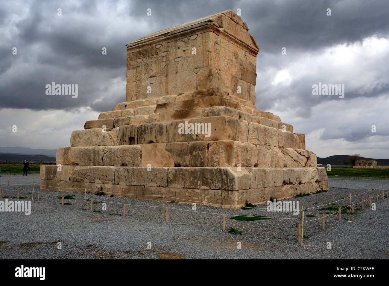 Tumba de Ciro el Grande (siglo VI a.C.), Sitio de Patrimonio Mundial de la UNESCO, Pasargadae, provincia de Fars, Irán Foto de stock