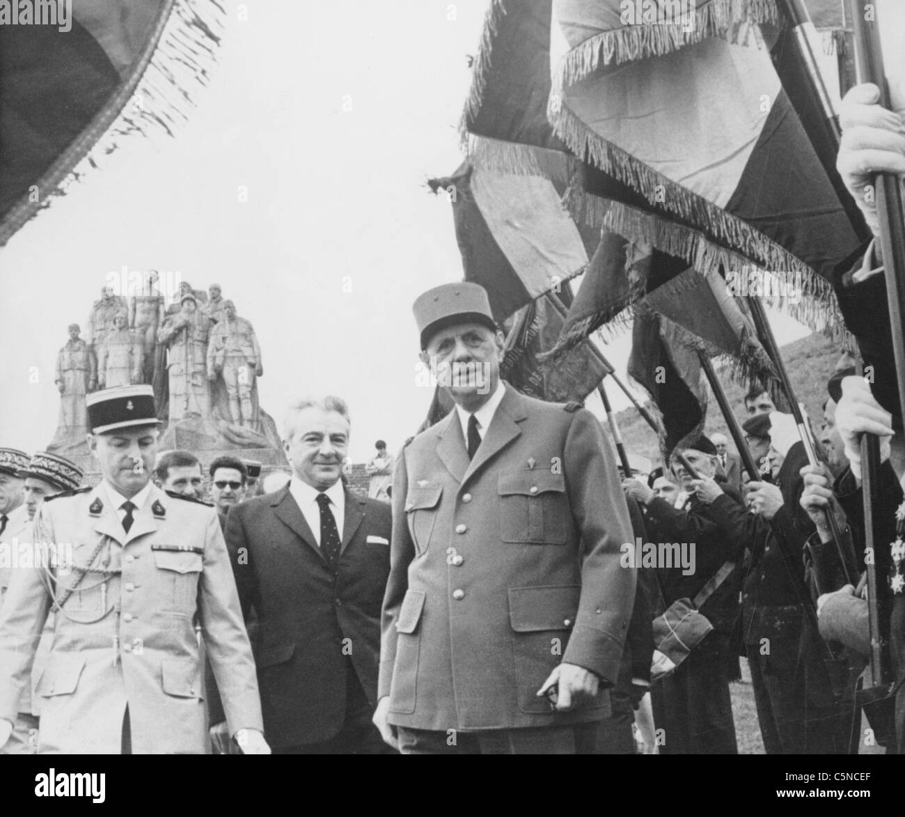 Charles de Gaulle, 1968 Foto de stock