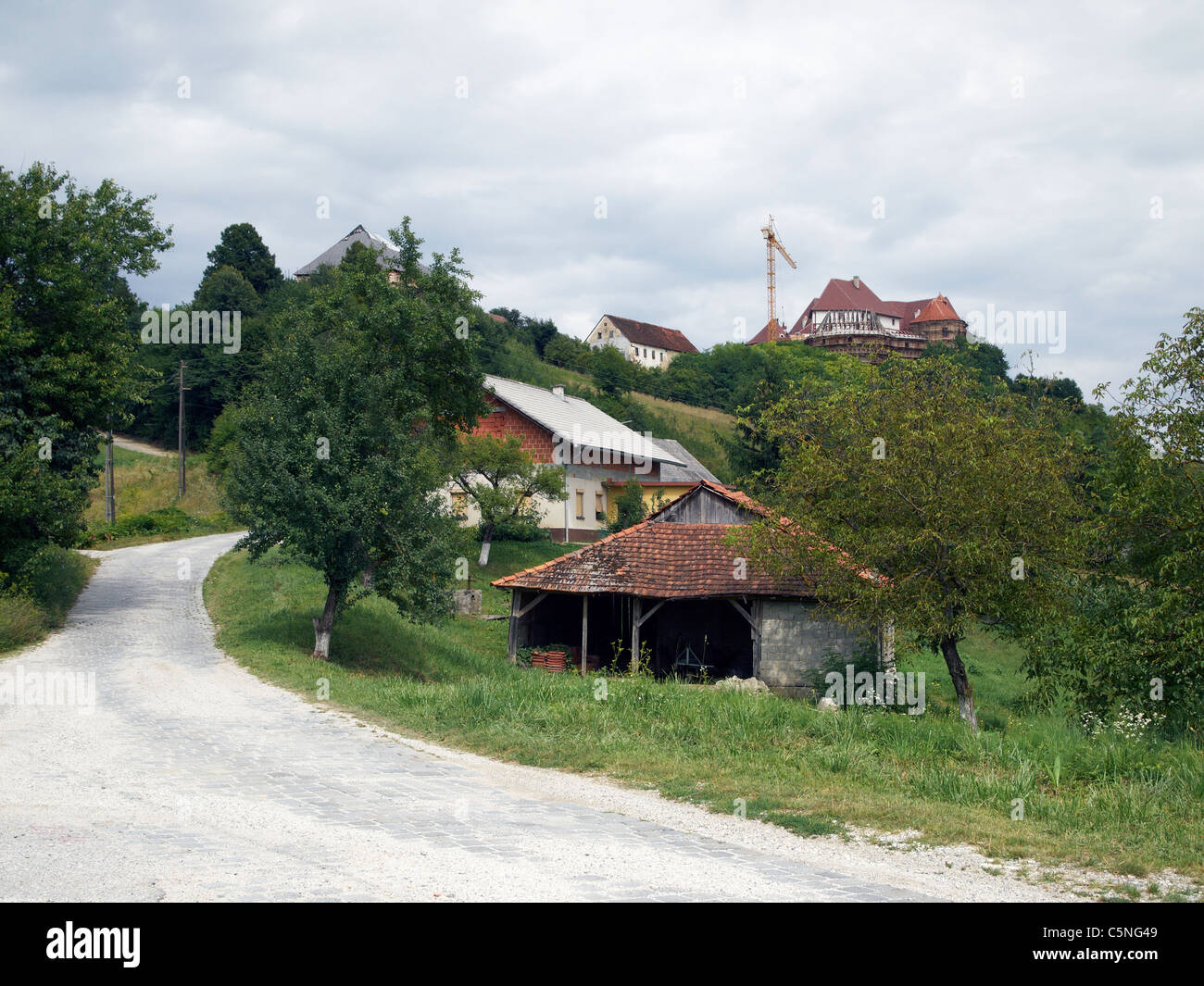 Castillo de Veliki Tabor, Hrvatsko Zagorje, Croacia Foto de stock