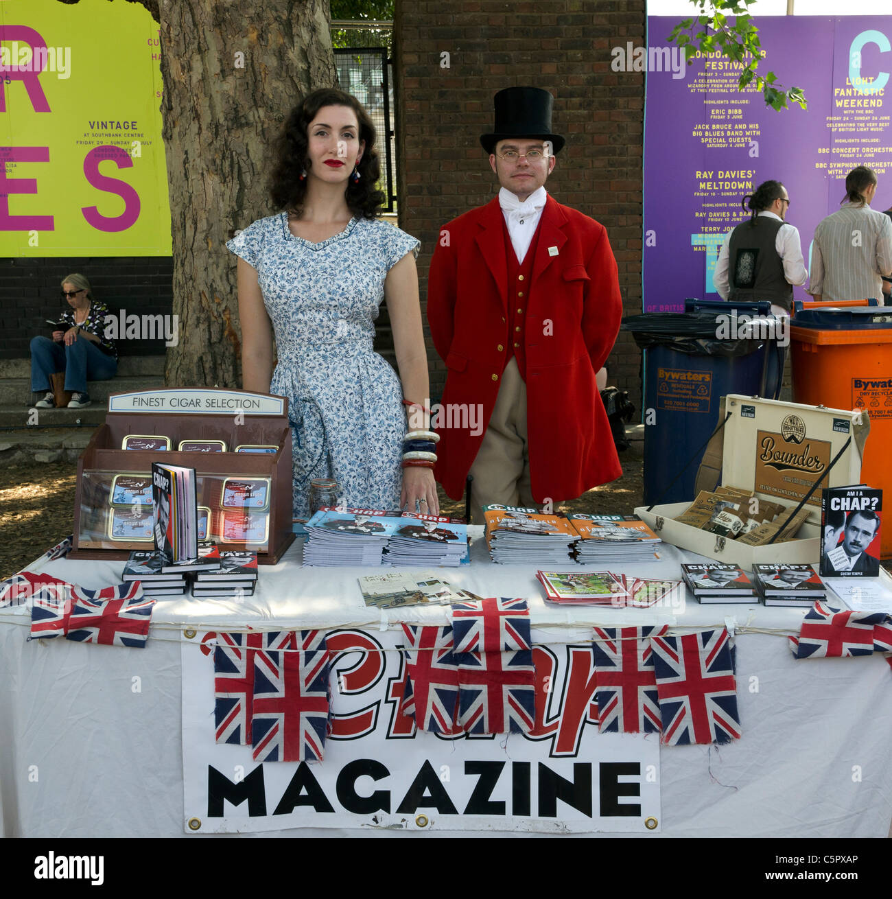 British vintage fair 2011 en South Bank, Londres, Inglaterra, Gran Bretaña, REINO UNIDO Foto de stock
