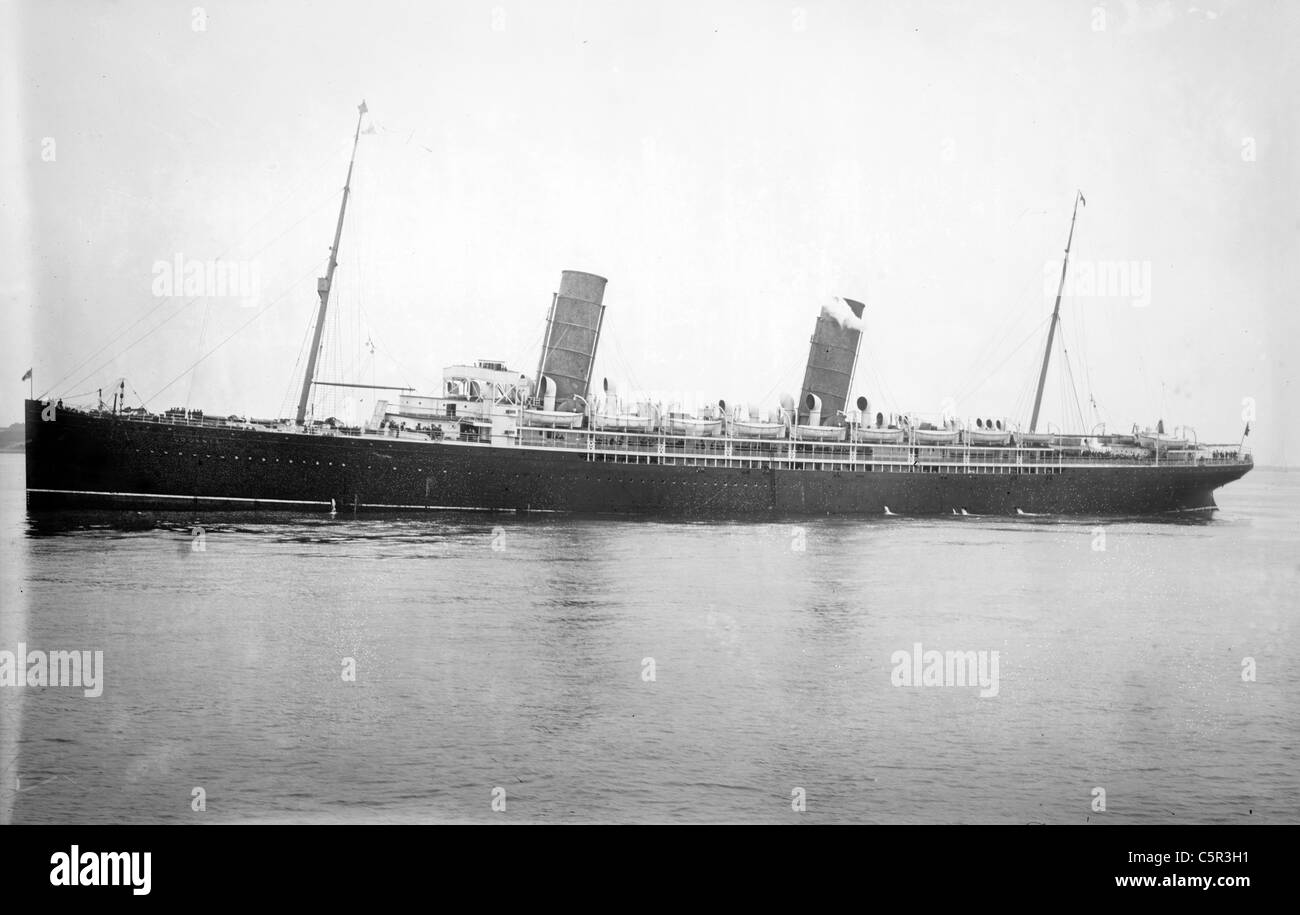 RMS Lucania barco Foto de stock