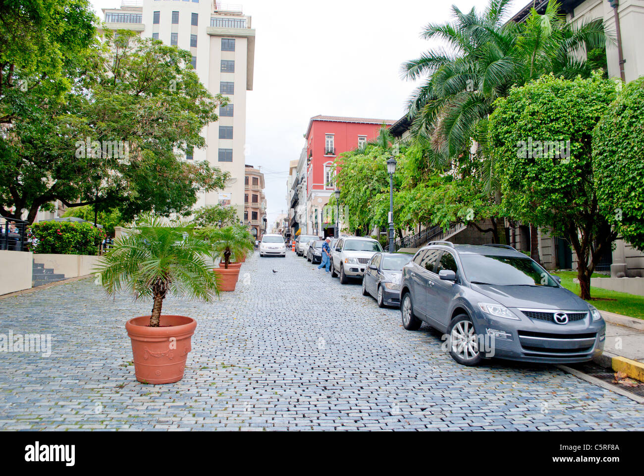 Las calles del Viejo San Juan. Foto de stock