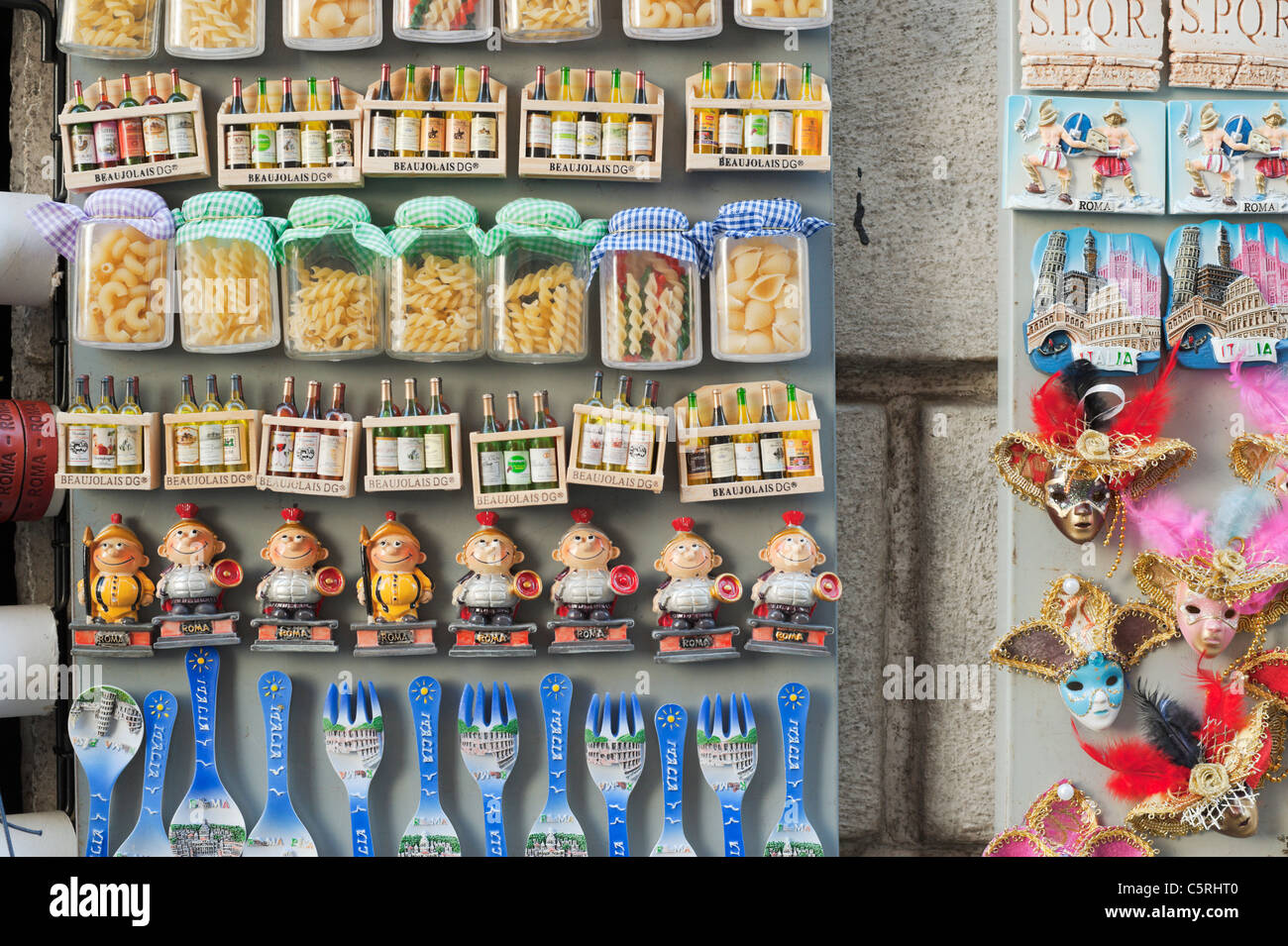 Tienda de regalos detalle en Roma, Italia Fotografía de stock - Alamy