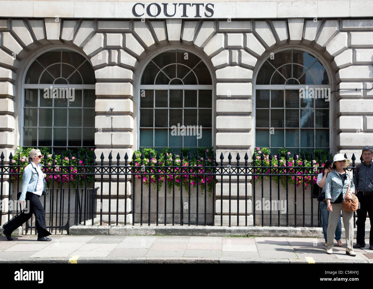 Rama de Coutts Bank en Londres Foto de stock