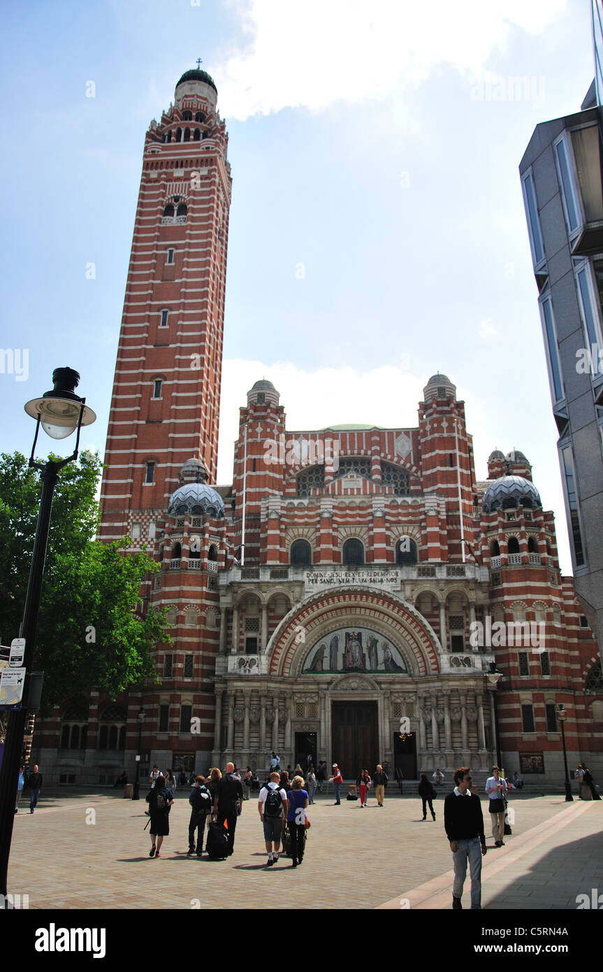 La Catedral de Westminster, Westminster, la ciudad de Westminster, London, Greater London, England, Reino Unido Foto de stock
