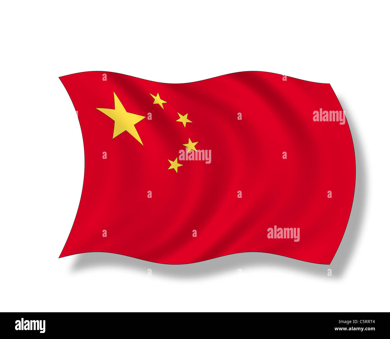 picture Bandera Roja Con Una Estrella Amarilla En El Centro https www alamy es foto ilustracion pabellon de china 38017620 html