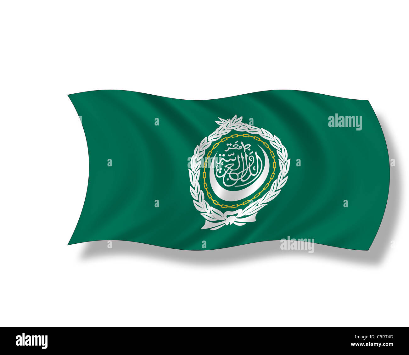 La ilustración, la bandera de la Liga de Estados Árabes Fotografía de stock Alamy