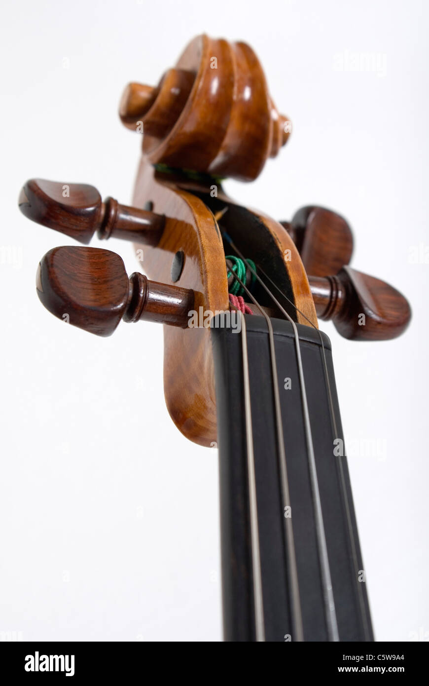 Violín, desplazarse, diapasón, close-up Fotografía de stock - Alamy