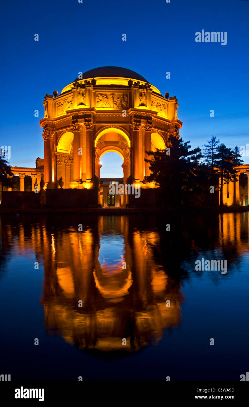 Palacio de Bellas Artes, en San Francisco, California Foto de stock