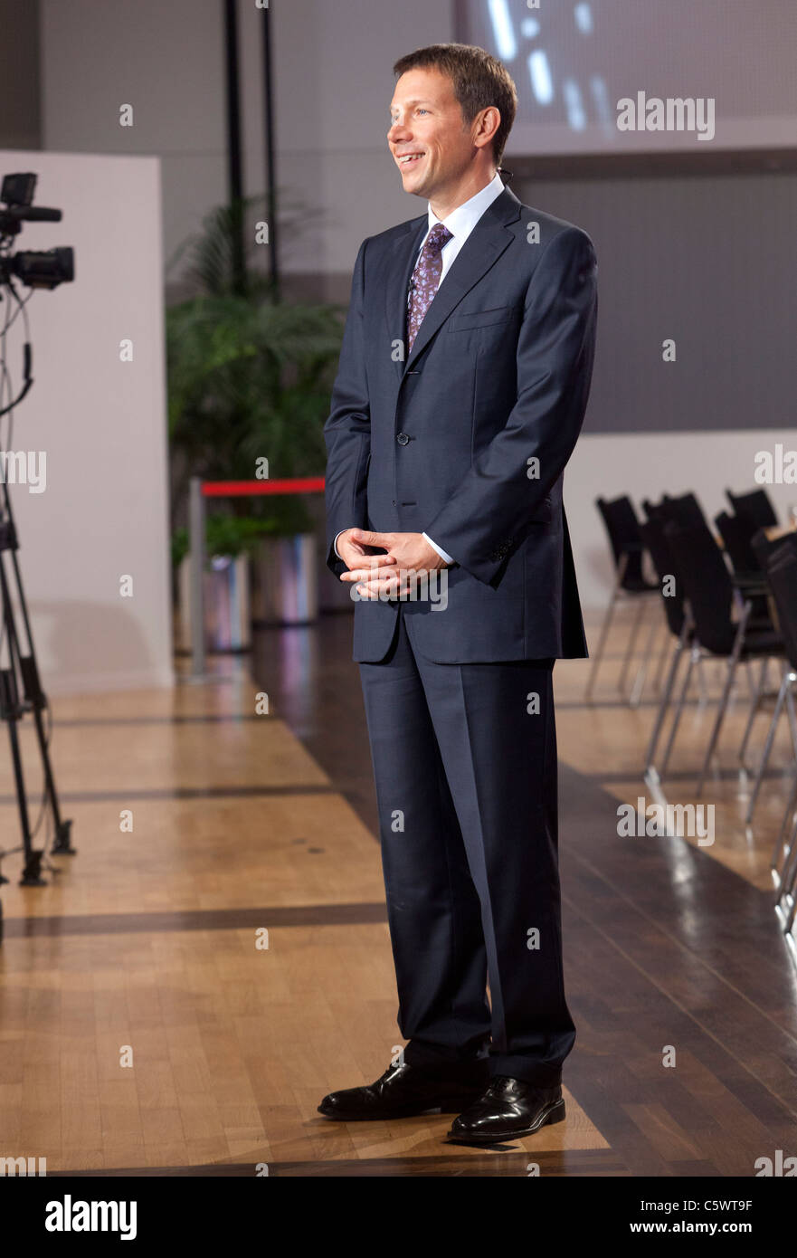 René Obermann, CEO de Deutsche Telekom. Foto de stock