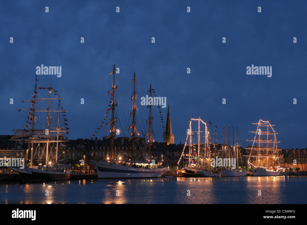 Tall Ships' Razas de Saint-Malo (Bretaña, Francia). Foto de stock