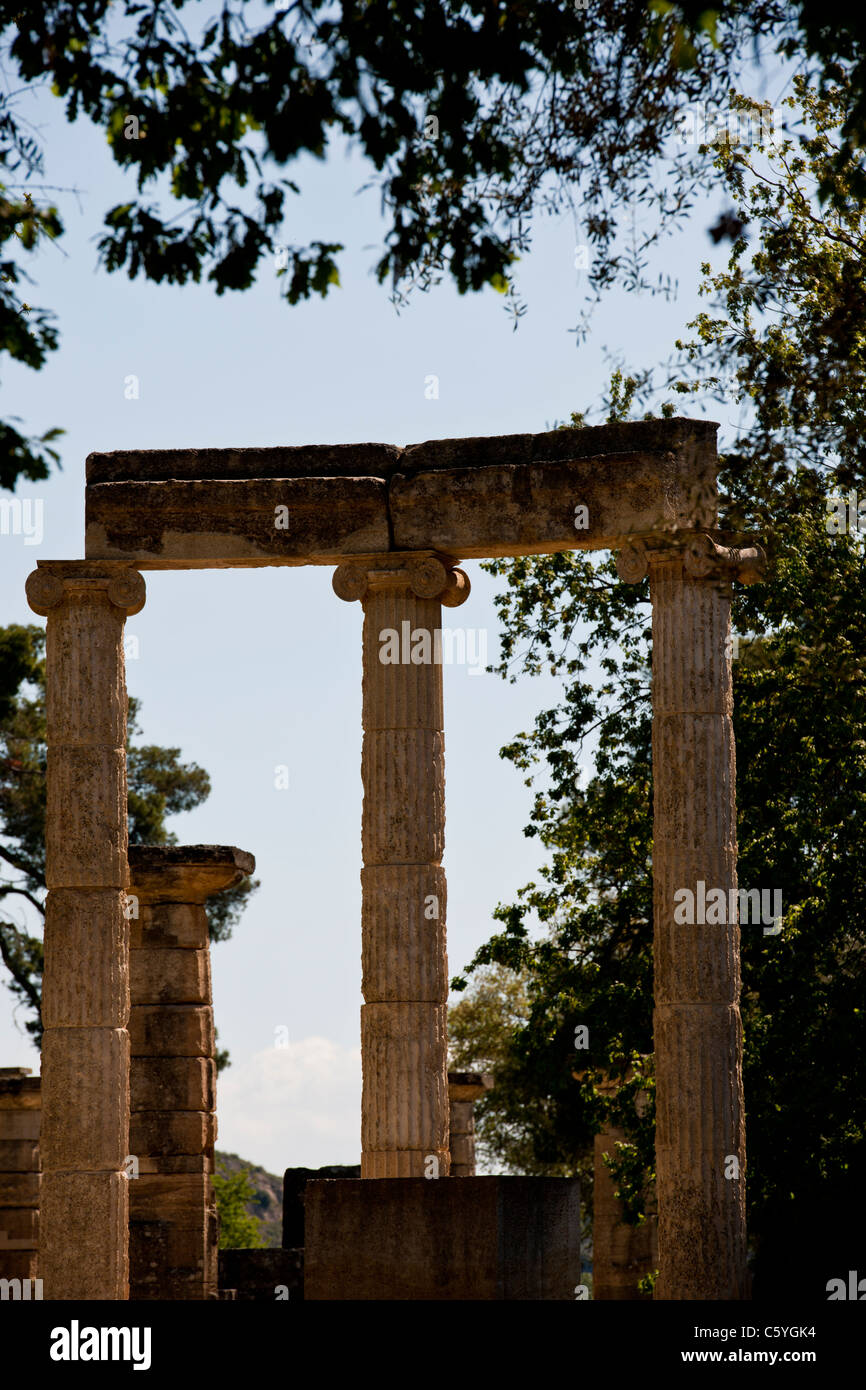 La Antigua Olimpia Sede De Los Juegos De Grecia 776 BC sitio 