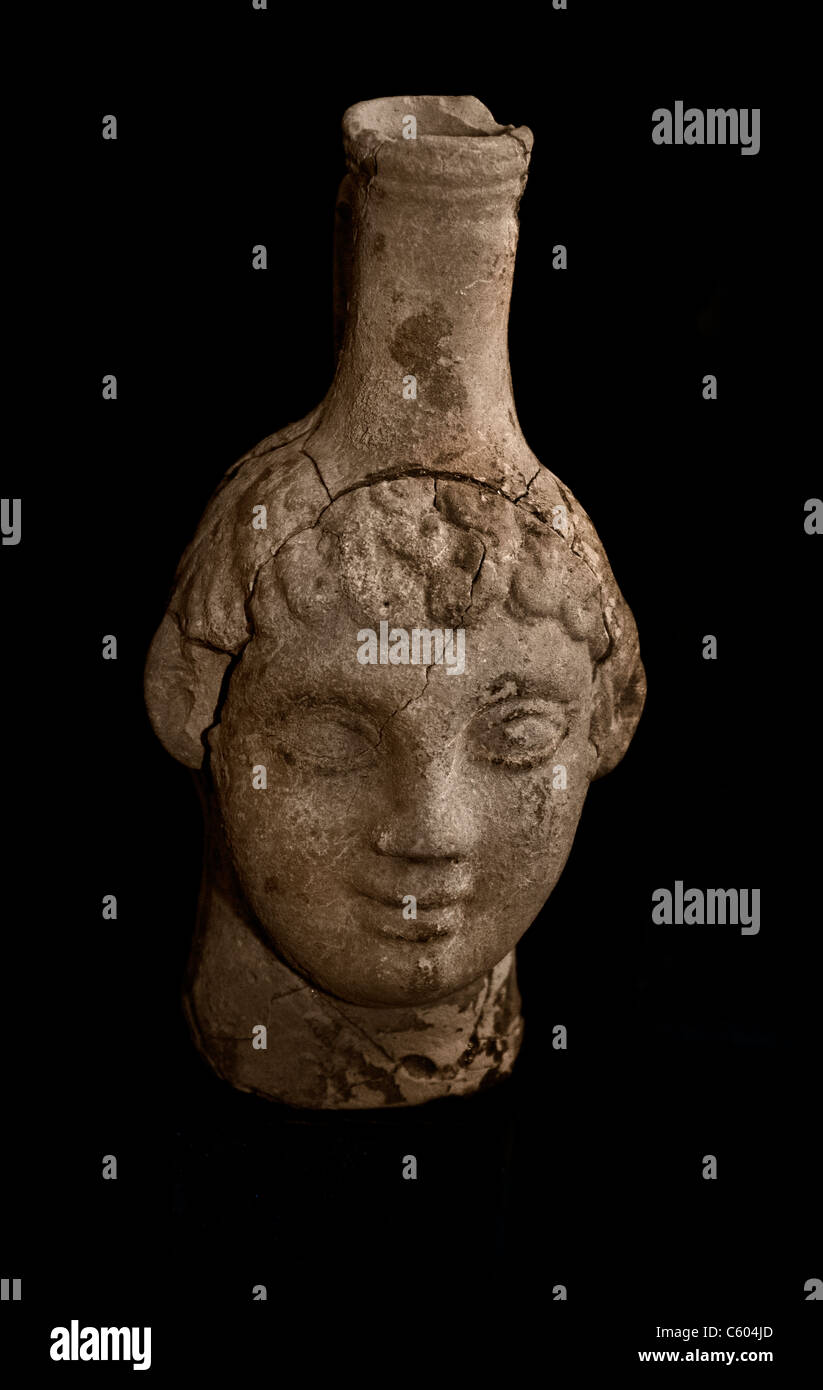 Estatuilla romana de mármol Perge Perge1 - 2% AD Turquía Foto de stock