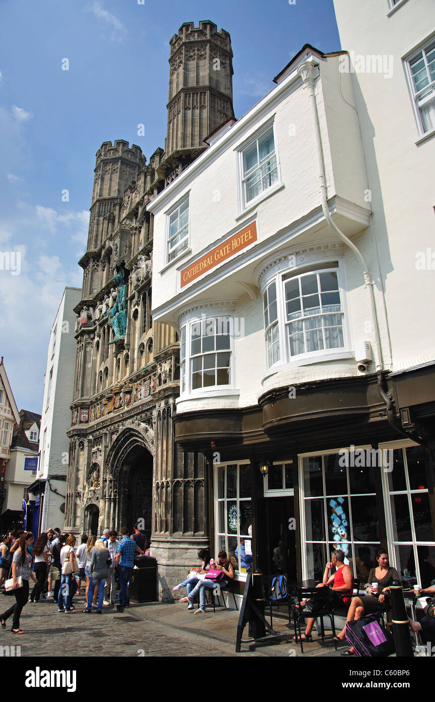 La Iglesia de Cristo de Gateway, el Buttermarket, Canterbury, ciudad de Canterbury, Kent, Inglaterra, Reino Unido Foto de stock