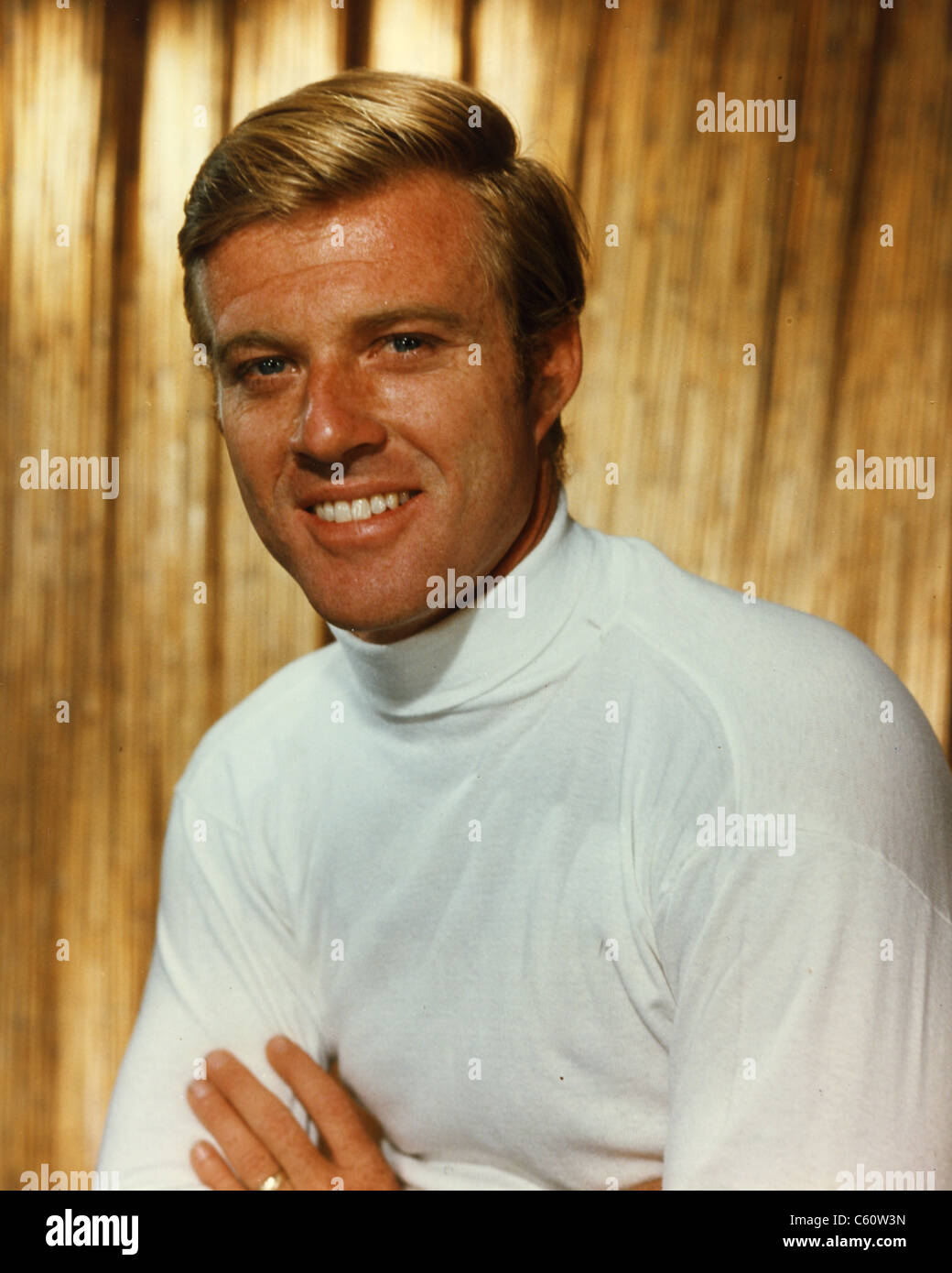ROBERT REDFORD, actor de cine estadounidense acerca de 1967 Foto de stock