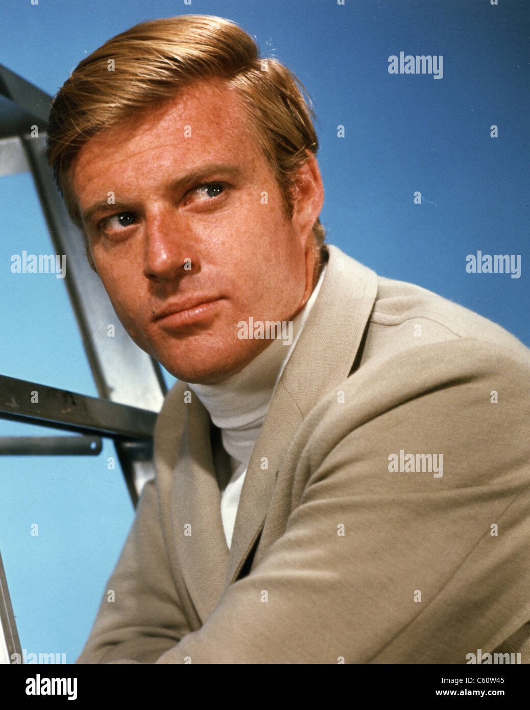 ROBERT REDFORD, actor de cine estadounidense acerca de 1967 Foto de stock