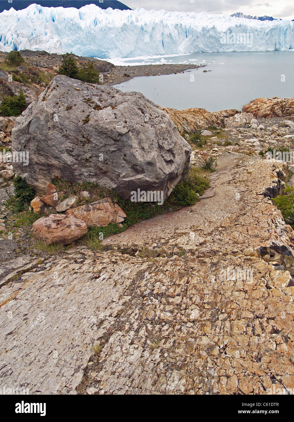 Estrías glaciales del Glaciar Perito Moreno, Argentina Fotografía de