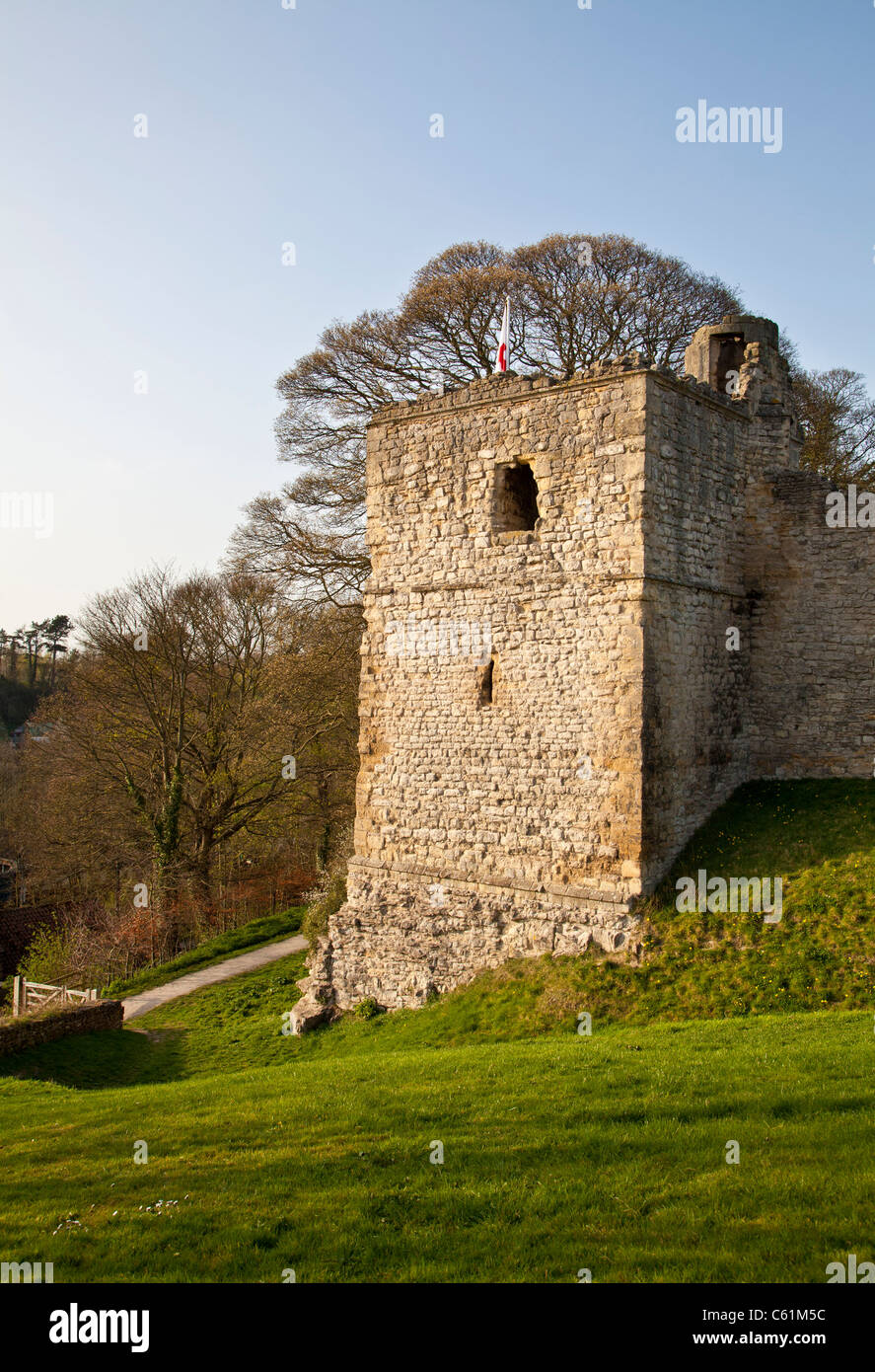 Castillo de Pickering, North Yorkshire. Foto de stock