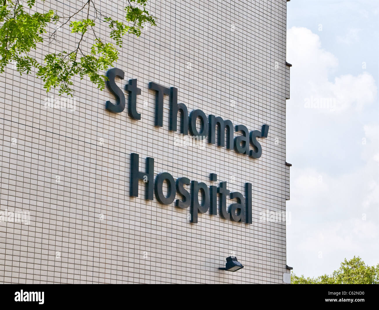 St Thomas' Hospital Westminster Londres England Reino Unido Foto de stock