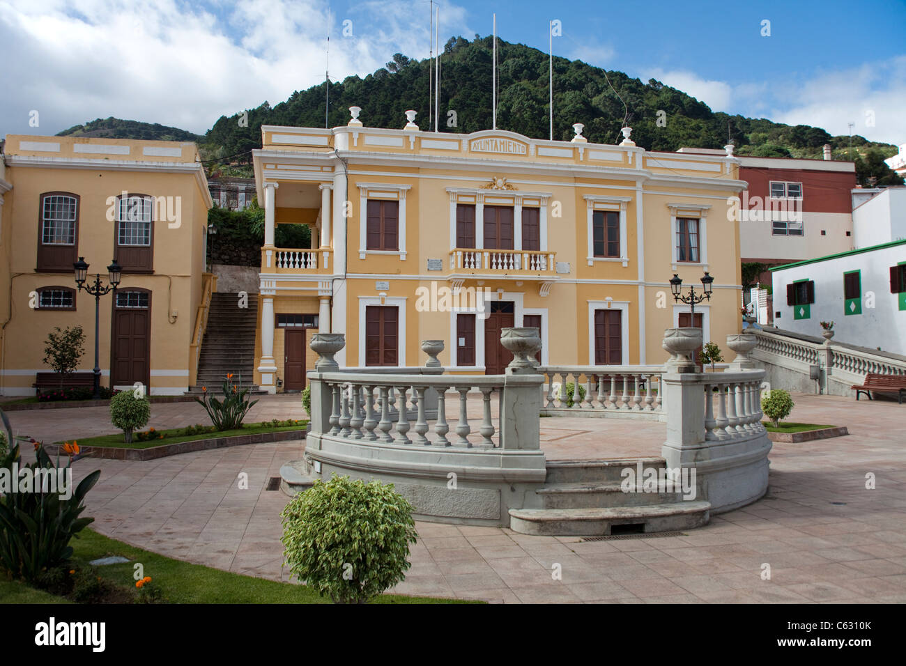 El ayuntamiento de mazo, La Palma, Islas Canarias, España, Europa Foto de stock