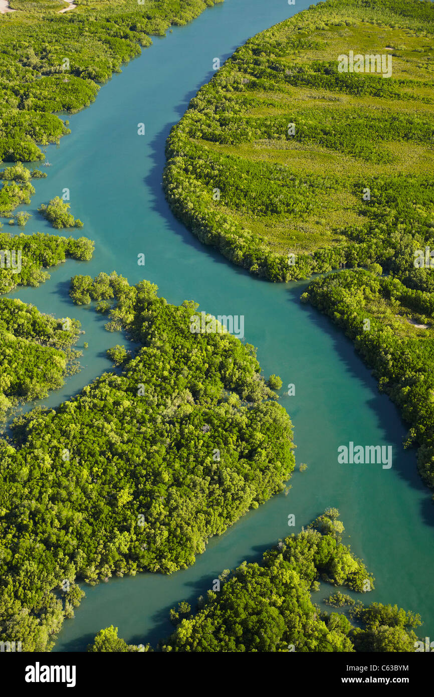 Myrmidon Creek y manglares, brazo oriental, puerto Darwin, Darwin,  Territorio del Norte, Australia - antena Fotografía de stock - Alamy