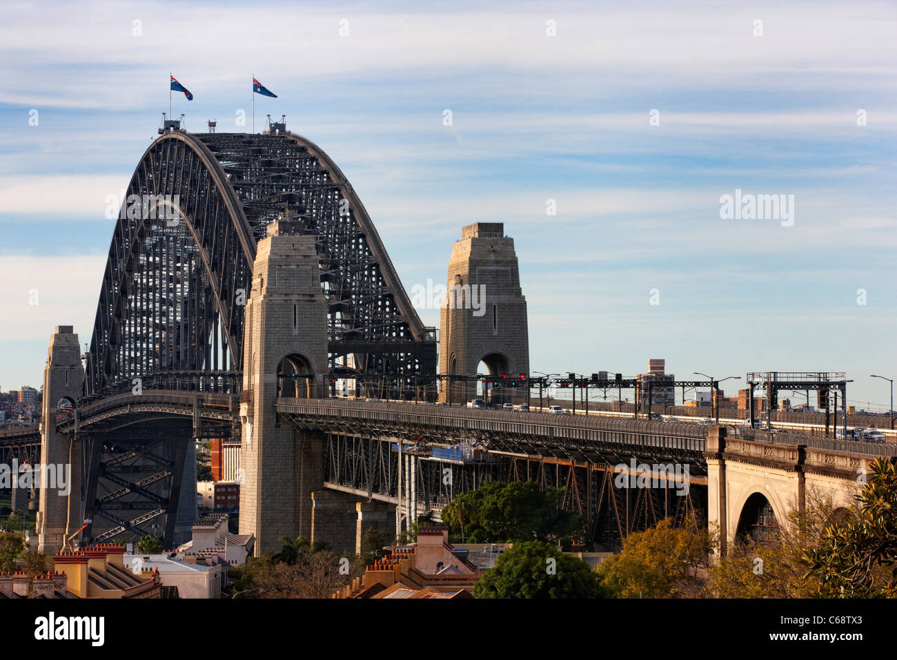 El Puente del Puerto de Sydney, Sydney, Australia. Foto de stock