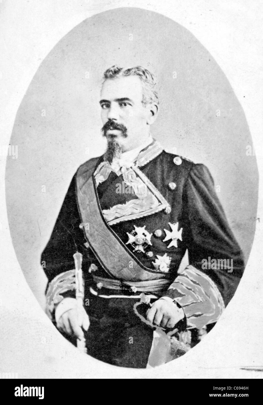 Arsenio Martínez Campos, capitán general español de Cuba Foto de stock