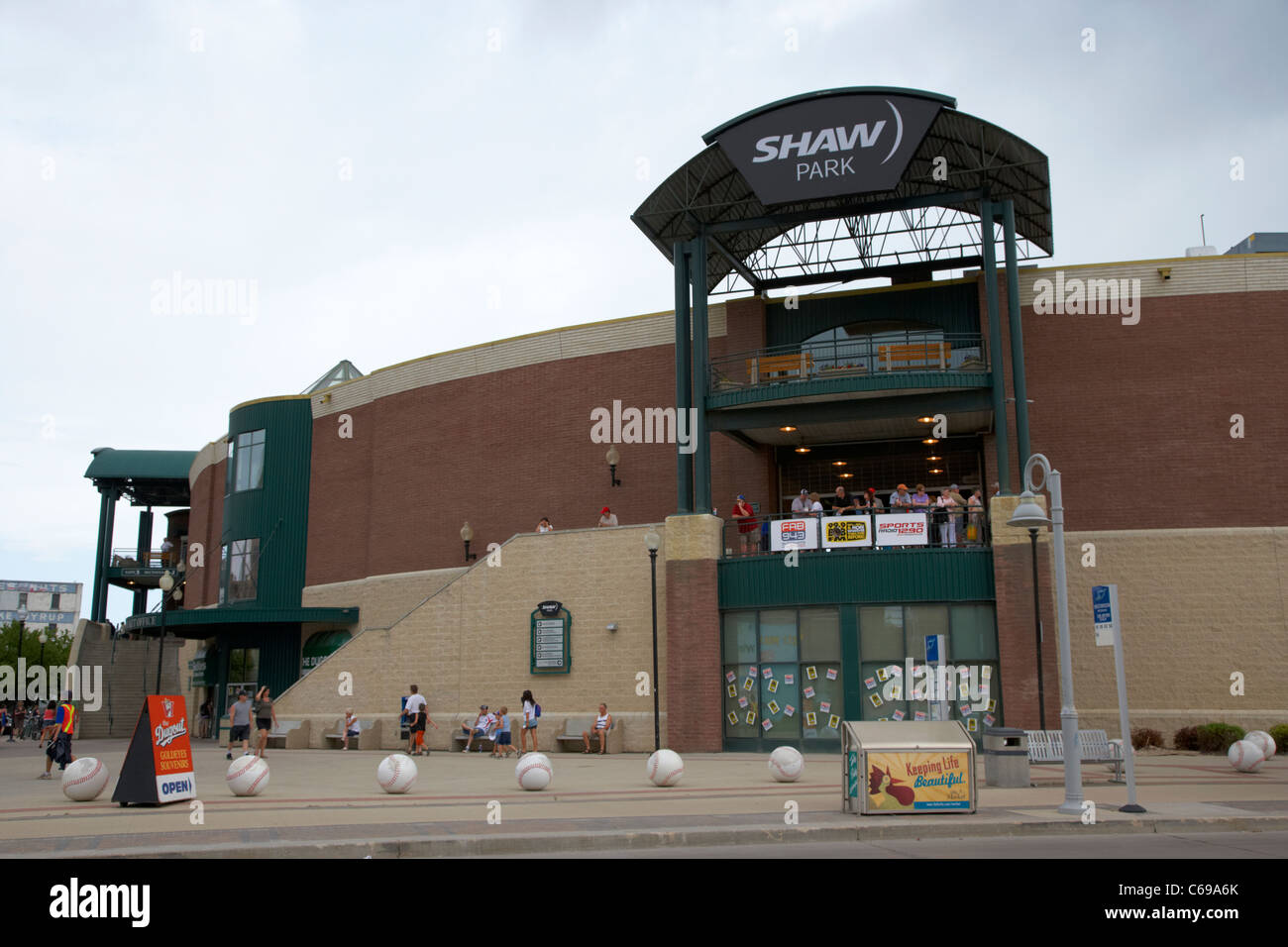 Shaw Park Baseball Stadium anteriormente canwest home al Winnipeg goldeyes Winnipeg, Manitoba, Canadá Foto de stock