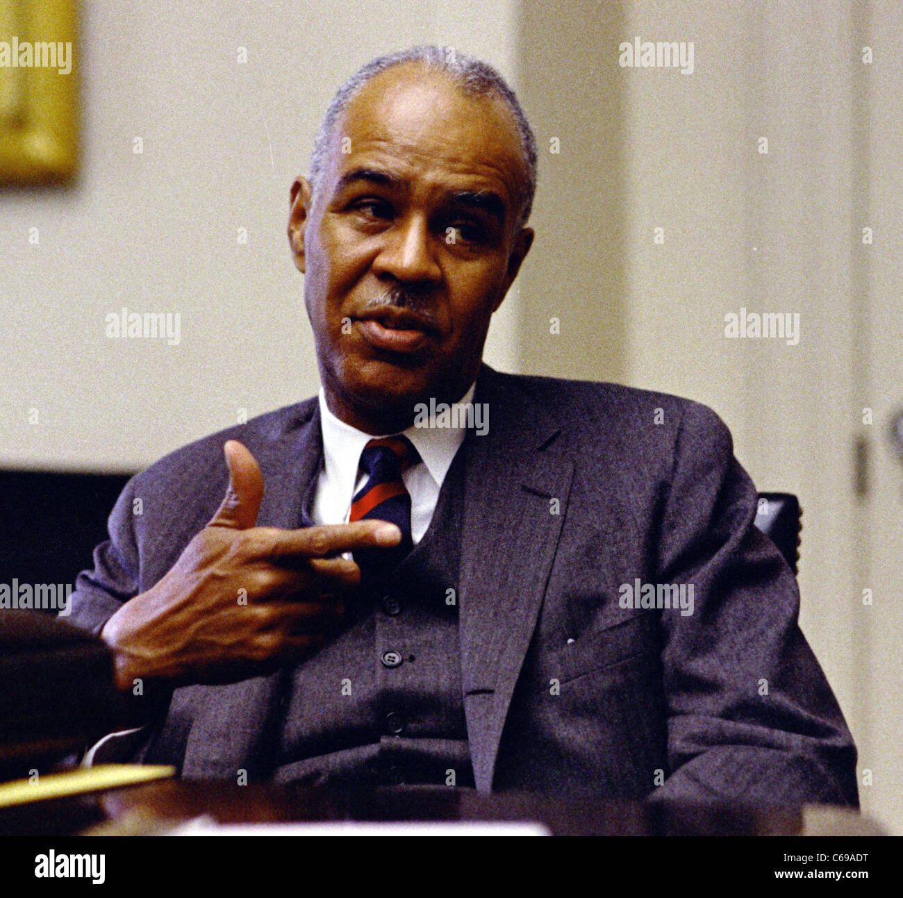 Roy Wilkins, activista de los derechos civiles Foto de stock