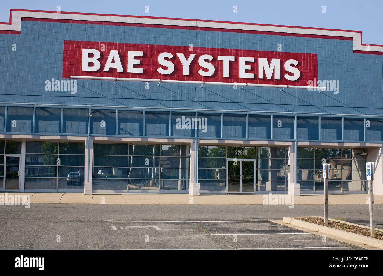 Un edificio de oficinas de BAE Systems. Foto de stock
