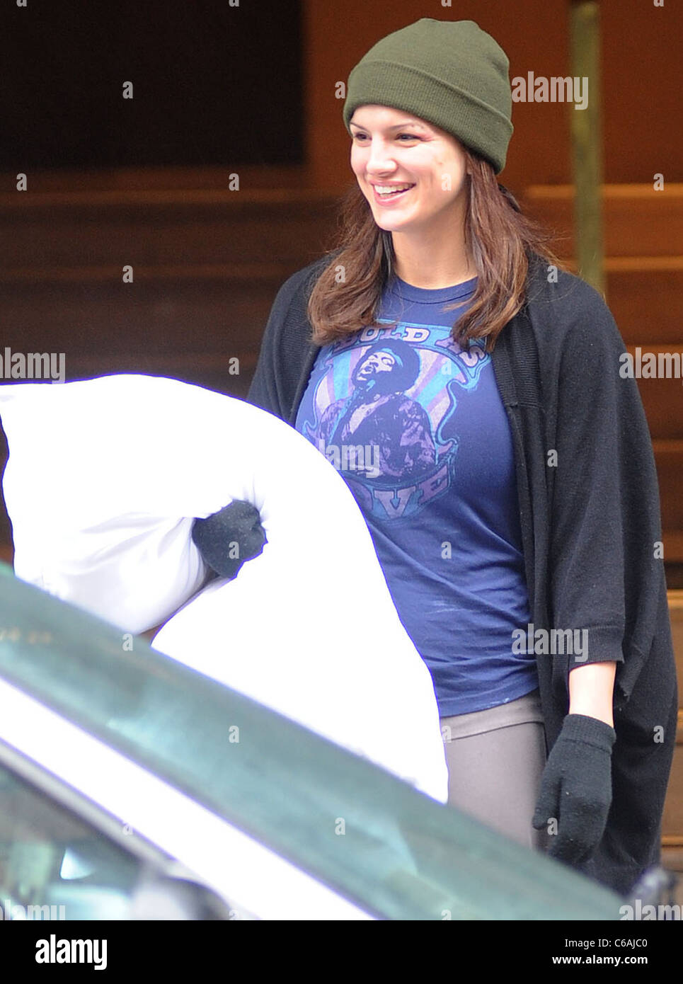 Gina Carano. El luchador de artes marciales, que está en la ciudad para