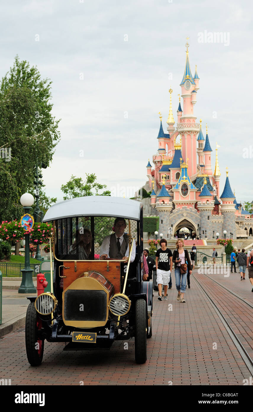 Main Street. Disneyland Paris. Foto de stock