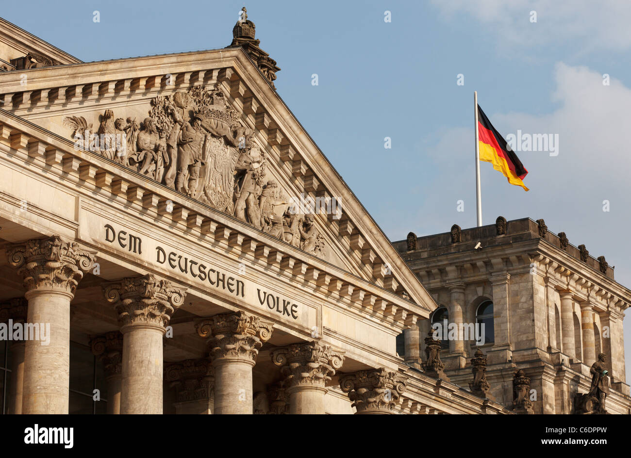 - El Reichstag de Berlín, Alemania. Foto de stock