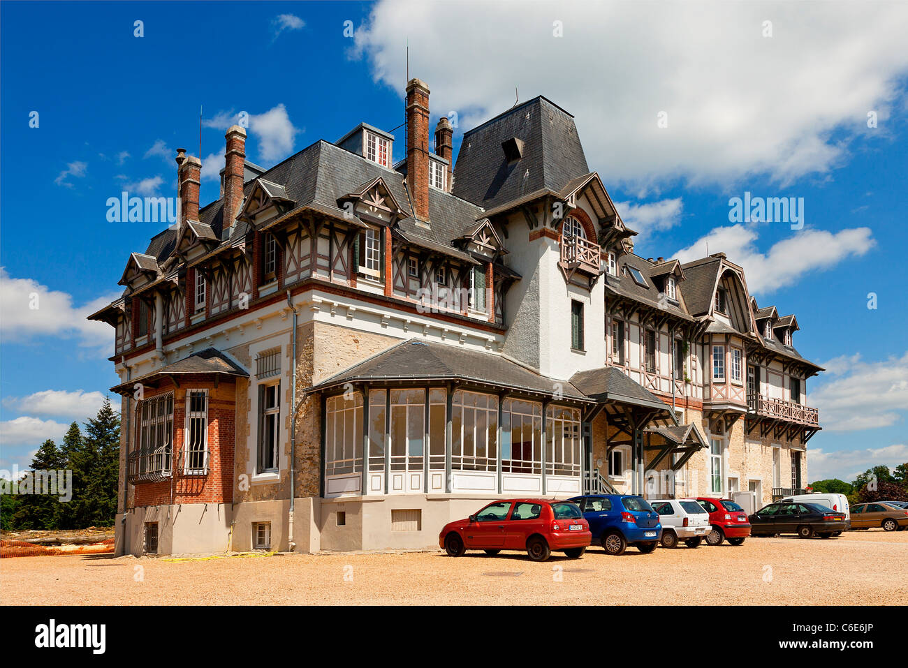 Europa, Francia, Yvelines (78), Rambouillet, La Grange Colombe Residencia Foto de stock