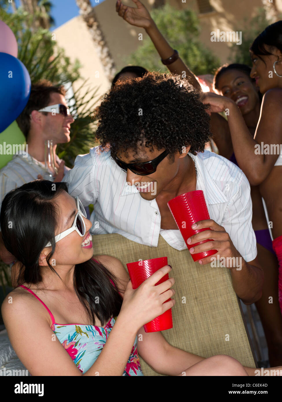 Scottsdale, Arizona, EE.UU., los jóvenes se diviertan en parte Foto de stock