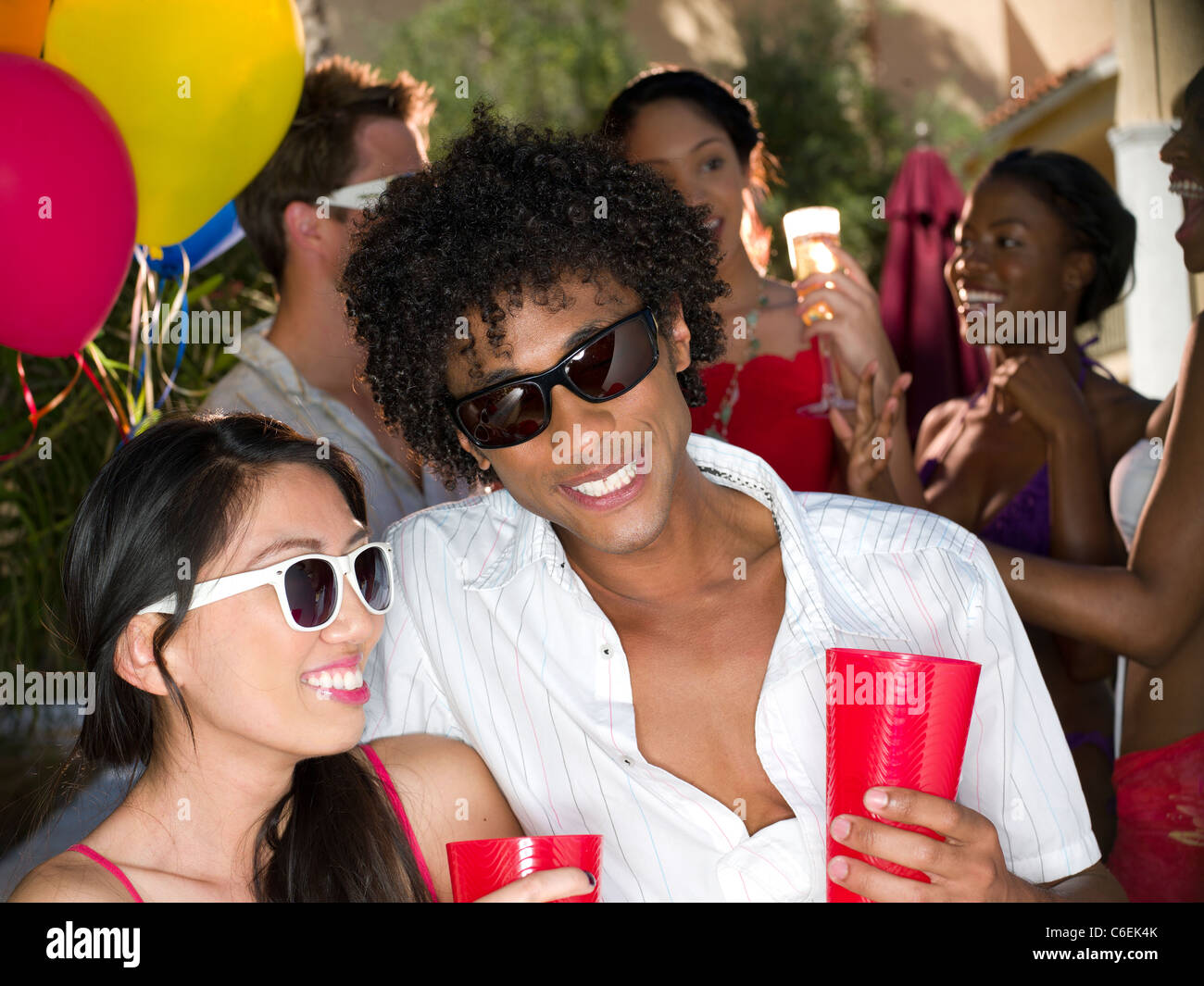 Scottsdale, Arizona, EE.UU., los jóvenes se diviertan en parte Foto de stock