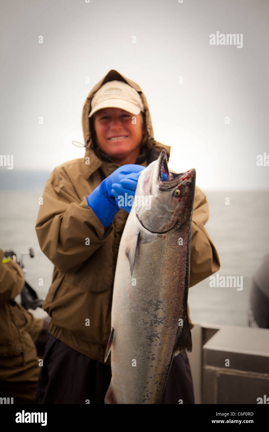 King Salmon, Sitka, Alaska Foto de stock