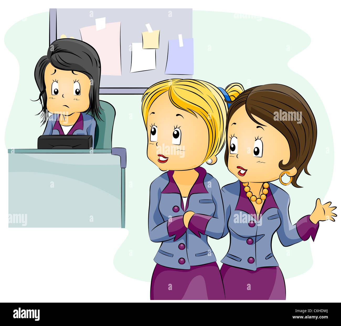 People Gossiping Cartoon Fotos E Imagenes De Stock Alamy