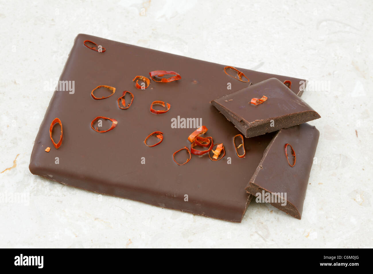 Chile chocolate Foto de stock