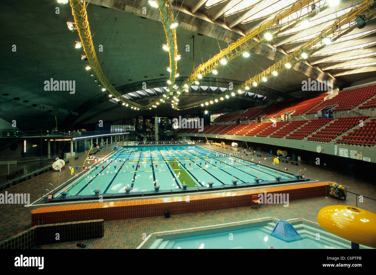 Piscina olímpica, el Estadio Olímpico de Montreal, Canadá Fotografía de