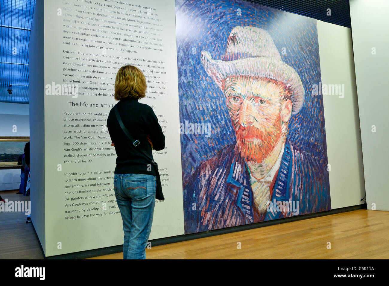 En Europa, los Países Bajos, Amsterdam, Museo Van Gogh Foto de stock