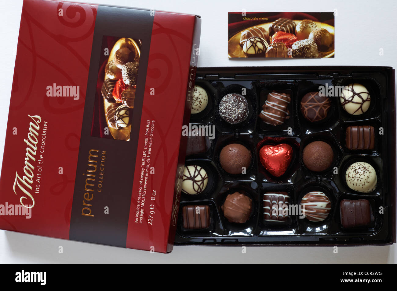 Caja de chocolates Premium Thorntons colección con tapadera para